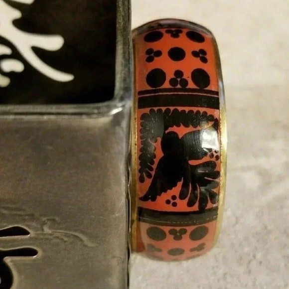 Peace Dove India Brass Bangle Bracelet - Picture 2 of 5